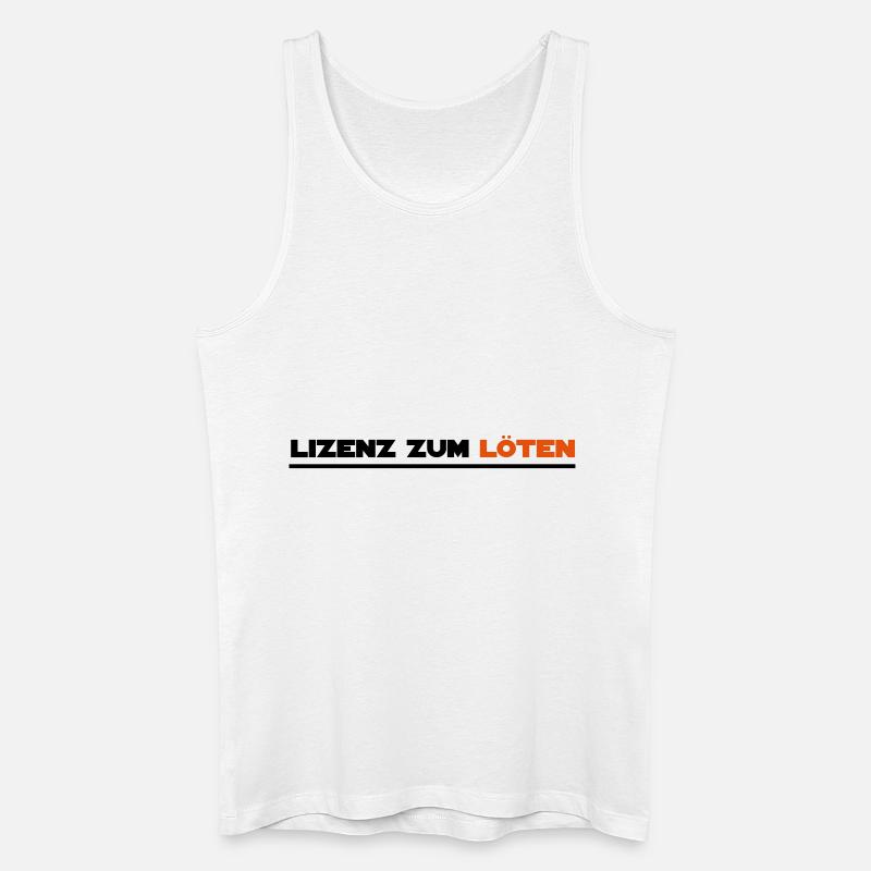 löten - Männer Bio Tank Top - Weiß