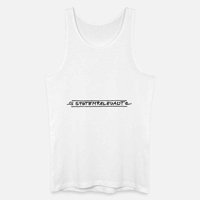 systemrelevant - Männer Bio Tank Top - Weiß