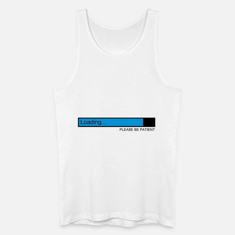 loading / ladebalken / pc / download - Männer Bio Tank Top - Weiß