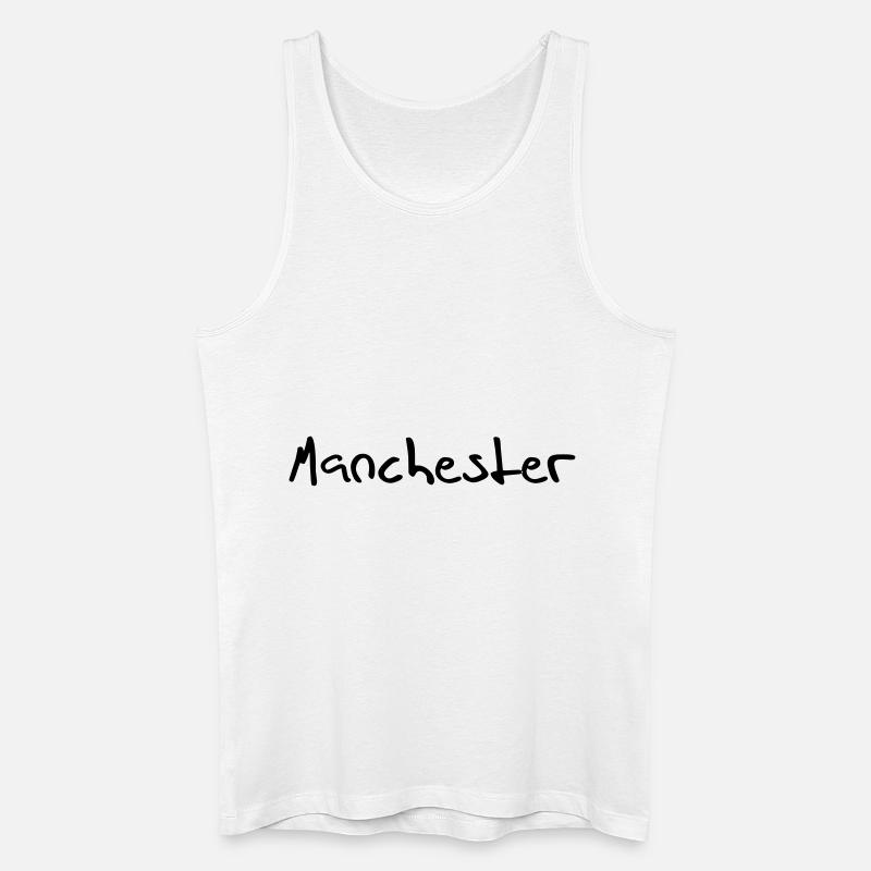 manchester - Männer Bio Tank Top - Weiß