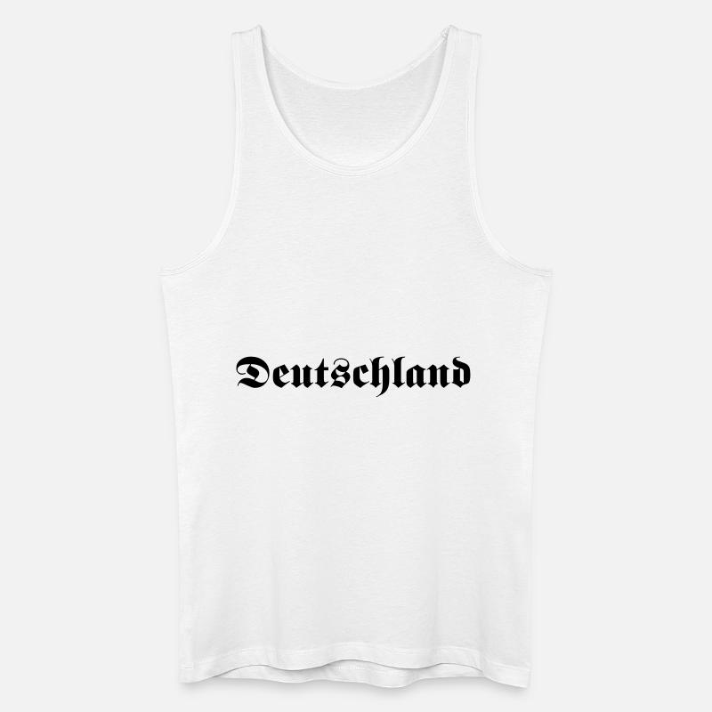 deutschland - Männer Bio Tank Top - Weiß