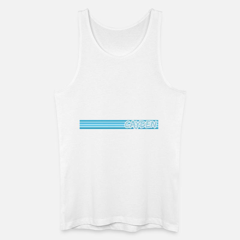 Cayden als Style - Männer Bio Tank Top - Weiß