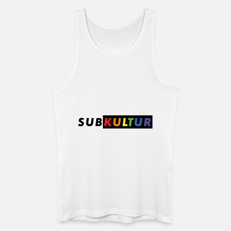 Subkultur Logo CSD#2 - Männer Bio Tank Top - Weiß