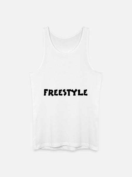 freestyle2_vec_1fr - Débardeur bio Homme - blanc