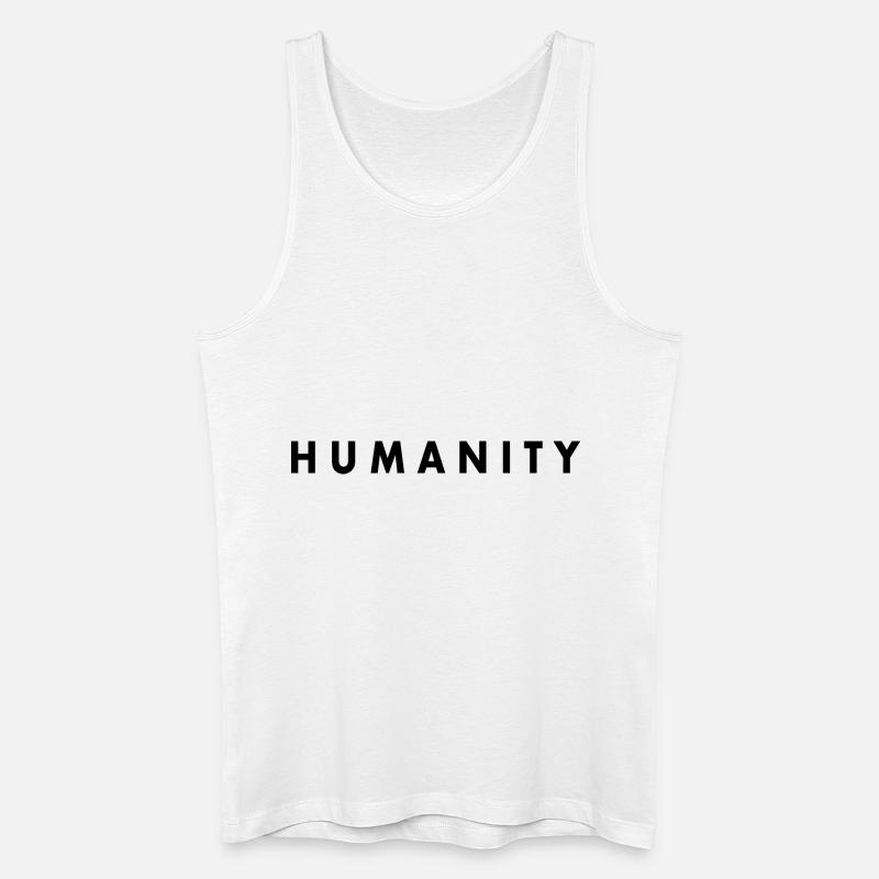 Humanity - Männer Bio Tank Top - Weiß