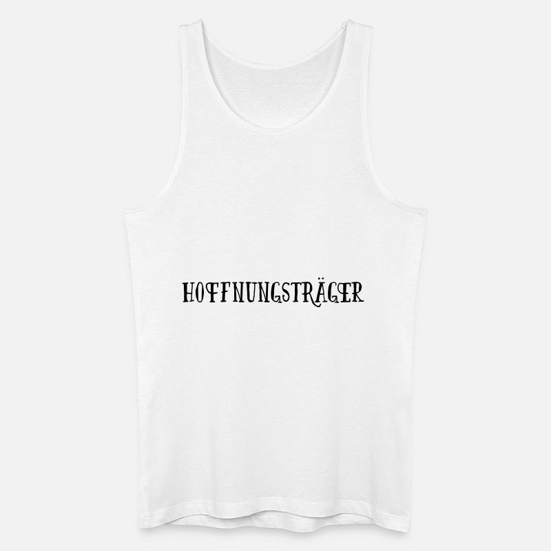 Hoffnungsträger - Männer Bio Tank Top - Weiß