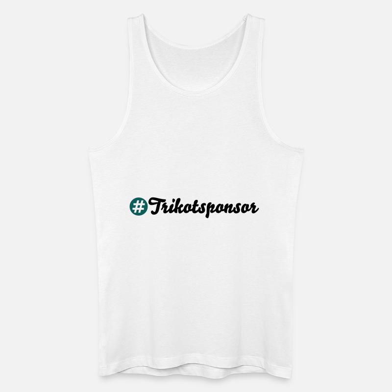 Trikotsponsor - Männer Bio Tank Top - Weiß