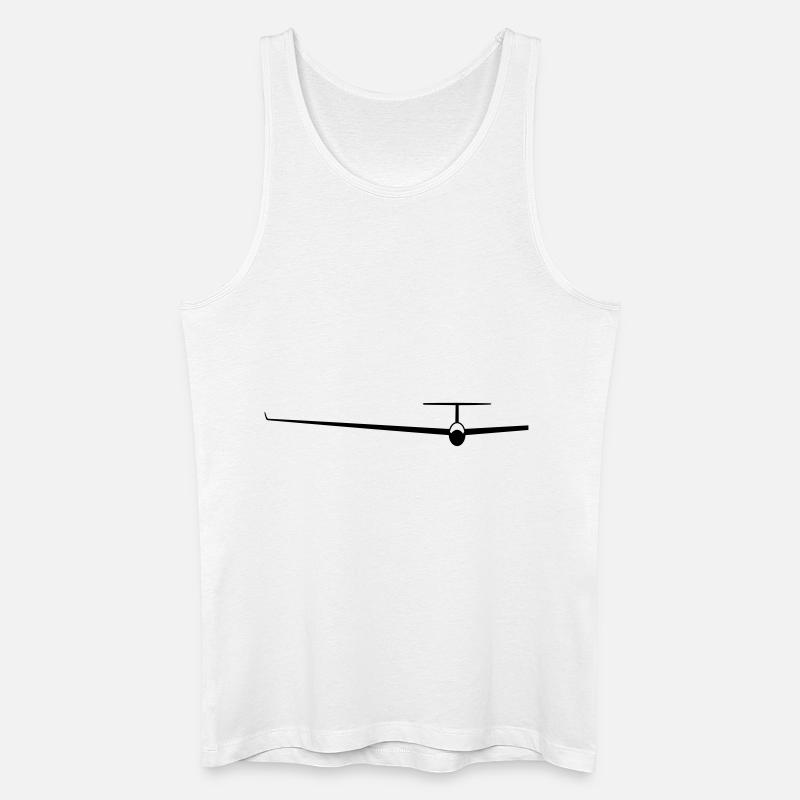 Segelflieger Geschenk - Männer Bio Tank Top - Weiß