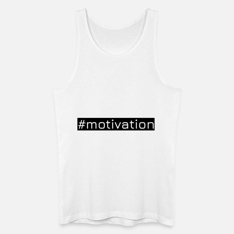#motivation - Männer Bio Tank Top - Weiß