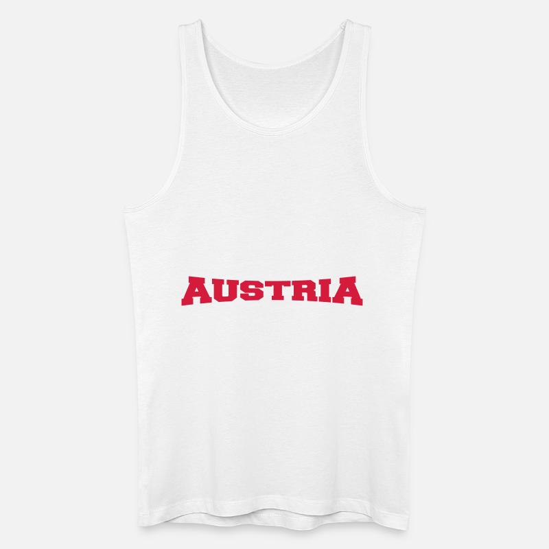 Austria Logo Design - Männer Bio Tank Top - Weiß