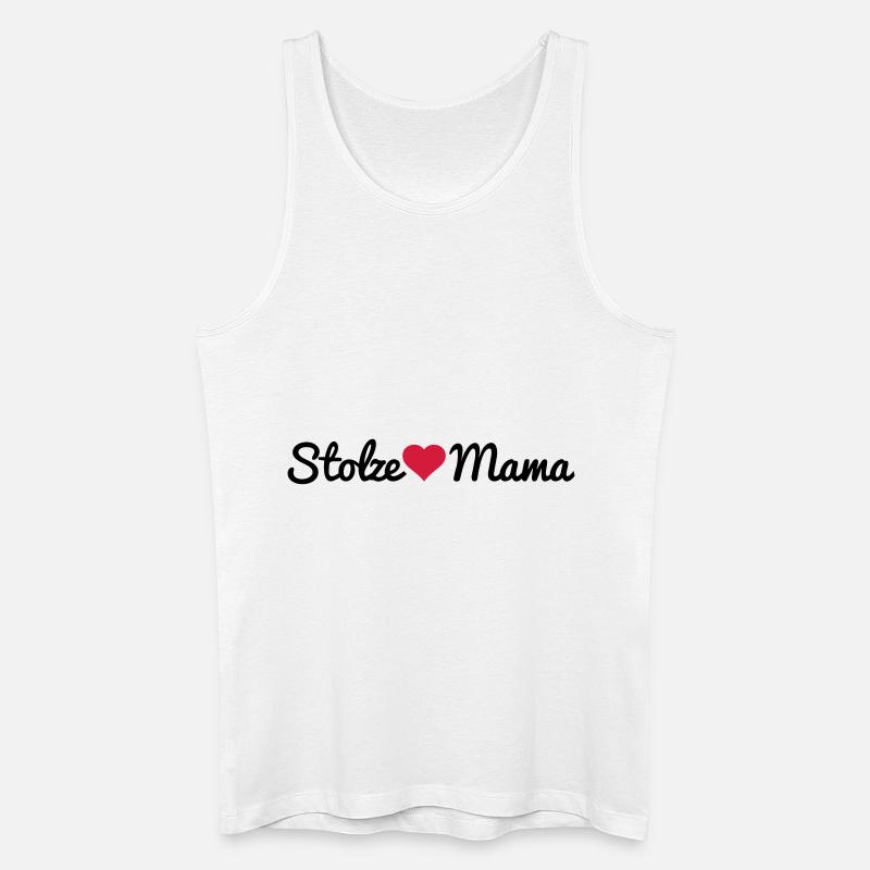 Stolze Mama - Männer Bio Tank Top - Weiß