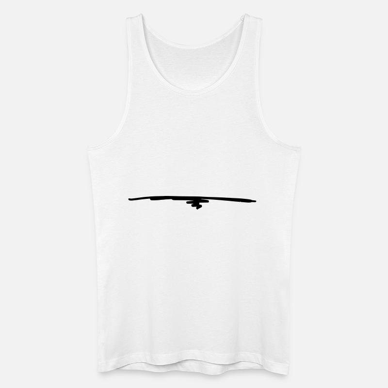 Unterstrich - Männer Bio Tank Top - Weiß