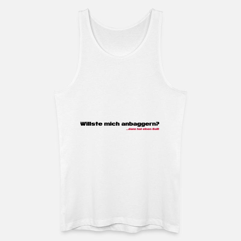 Anbaggern - Männer Bio Tank Top - Weiß