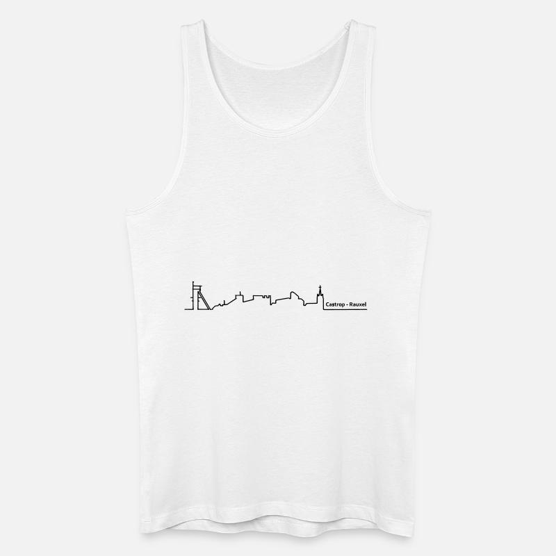 castrop-rauxel skyline - Männer Bio Tank Top - Weiß