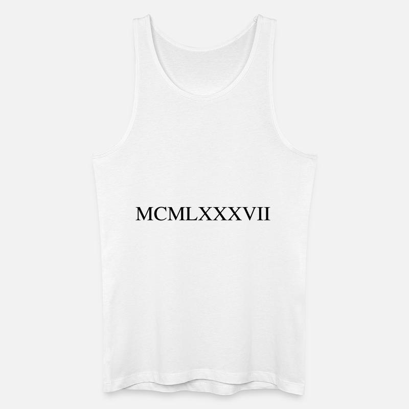 1987 - Männer Bio Tank Top - Weiß