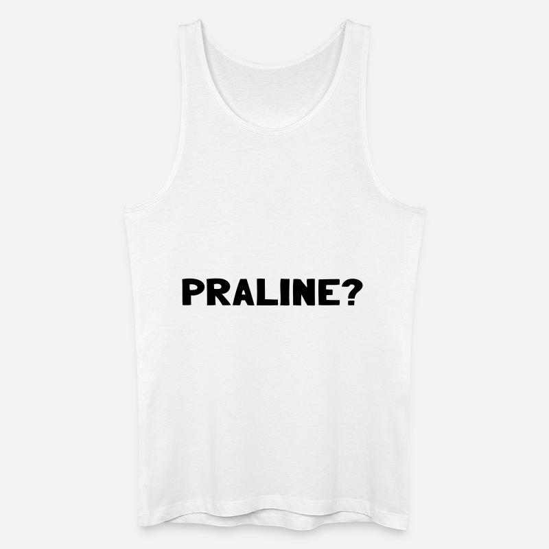 Praline? - Débardeur bio Homme - blanc