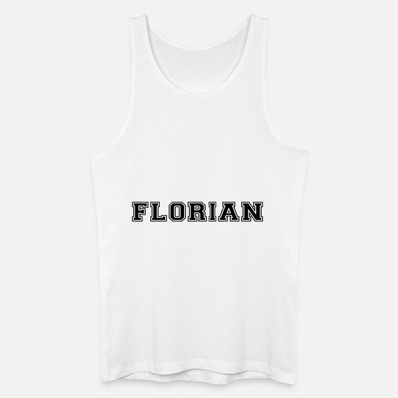 florian - Männer Bio Tank Top - Weiß