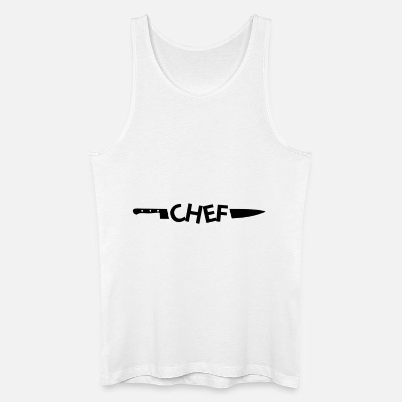 CHEF - Männer Bio Tank Top - Weiß
