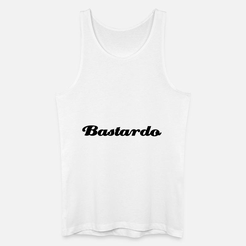 Bastardo - Männer Bio Tank Top - Weiß