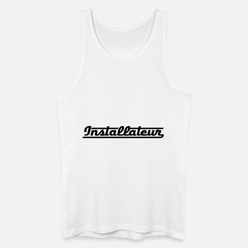 installateur - Männer Bio Tank Top - Weiß