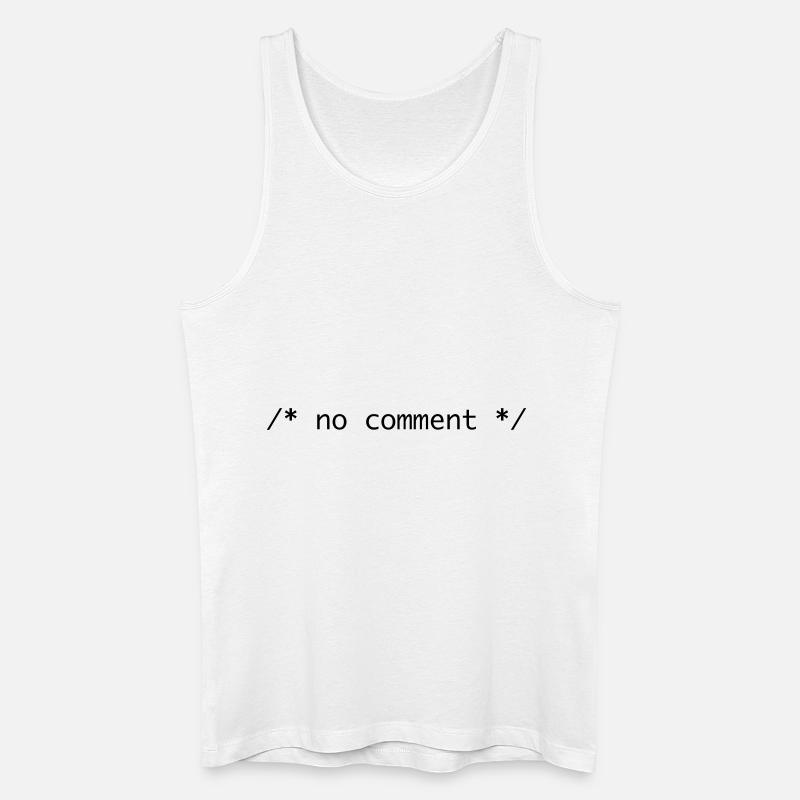 no comment - Männer Bio Tank Top - Weiß