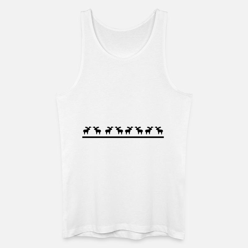 rentiere - Männer Bio Tank Top - Weiß
