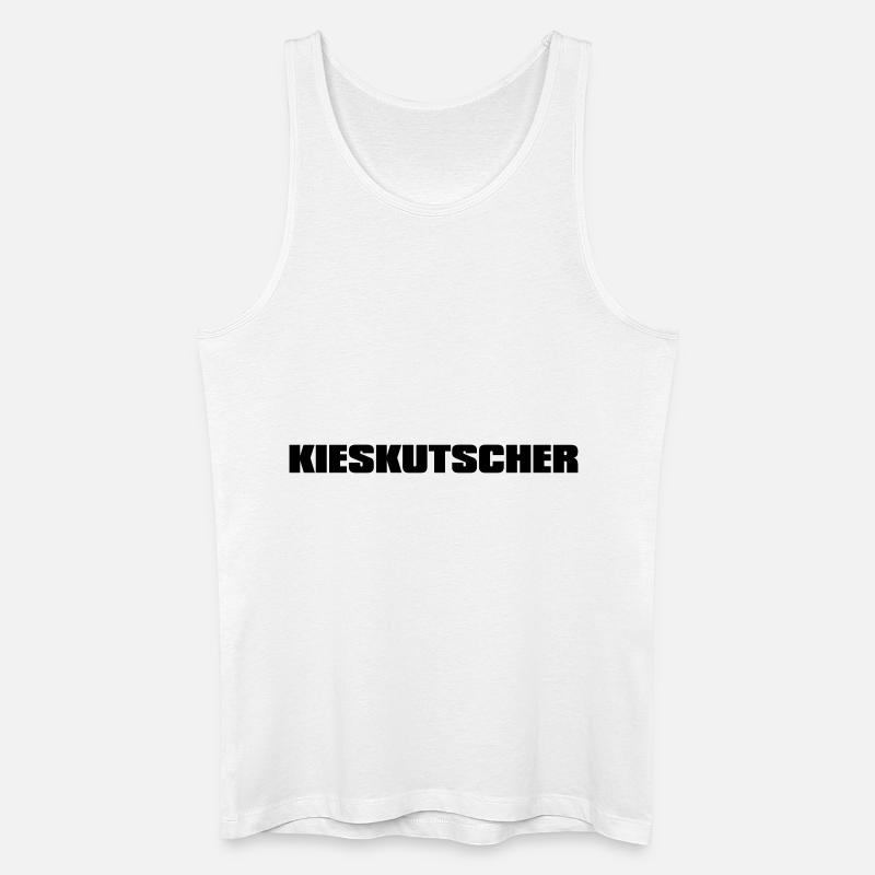 Kieskutscher, Kiesfahrer - Männer Bio Tank Top - Weiß