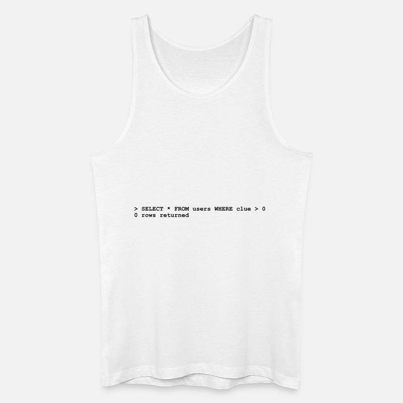 Coder No Clue (1c, NEU) - Débardeur bio Homme - blanc