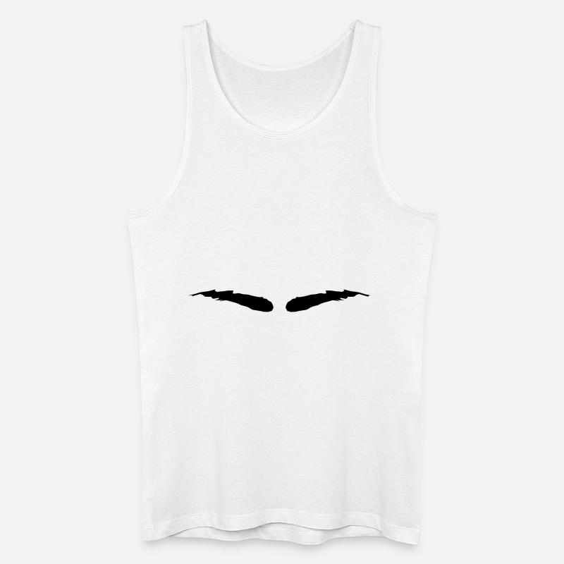 eyebrow - Men’s Organic Tank Top - white