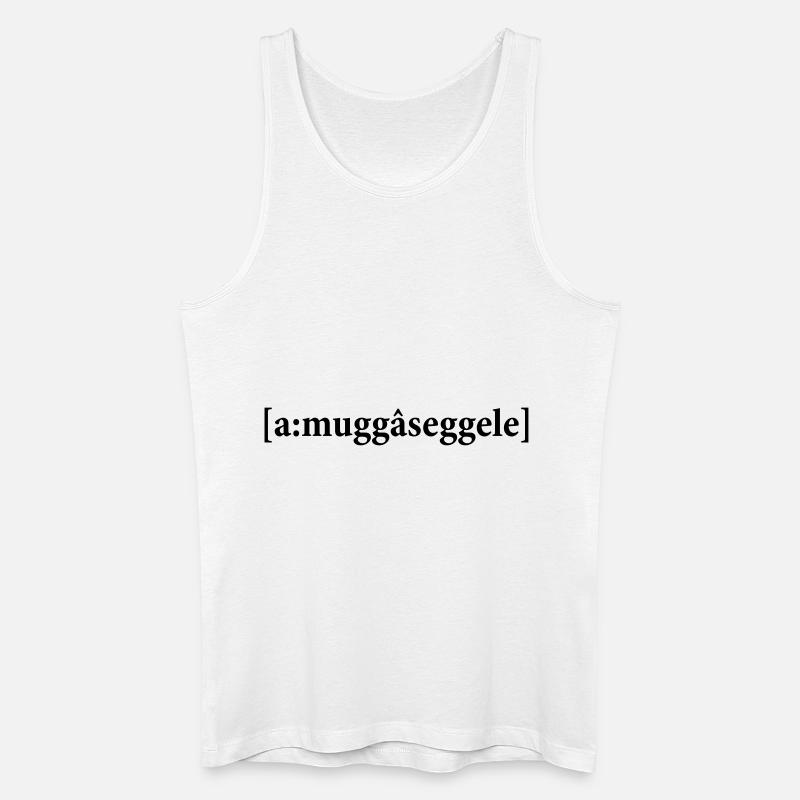 Muggaseggele - Männer Bio Tank Top - Weiß