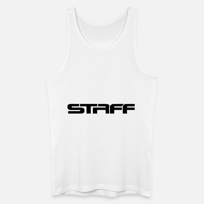 Staff__V002 - Männer Bio Tank Top - Weiß