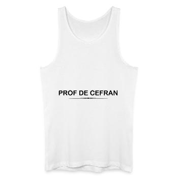 Prof. de cefran - Französischlehrer - Männer Bio Tank Top - Weiß - Vorne