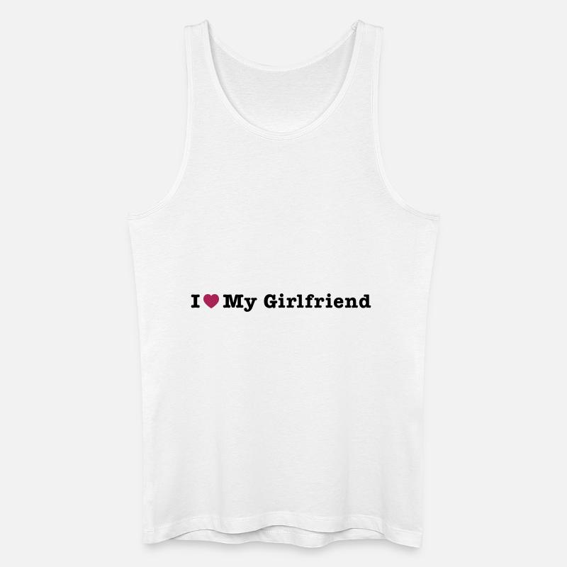 mp_i_love_my_girlfriend - Männer Bio Tank Top - Weiß