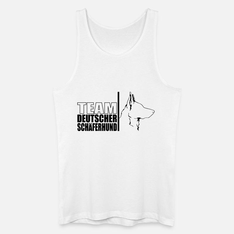 TEAM Deutscher Schäferhund Hunde Wilsigns - Männer Bio Tank Top - Weiß
