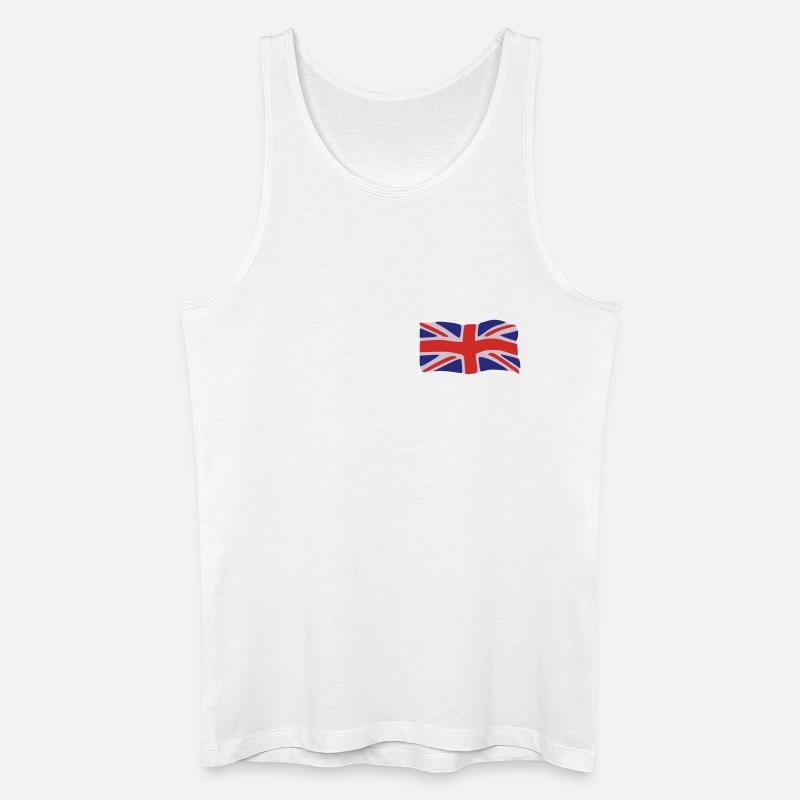 Flagge Großbritannien - Männer Bio Tank Top - Weiß
