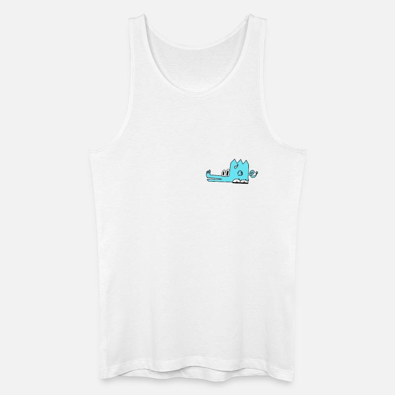 Cindor der Drache - Männer Bio Tank Top - Weiß