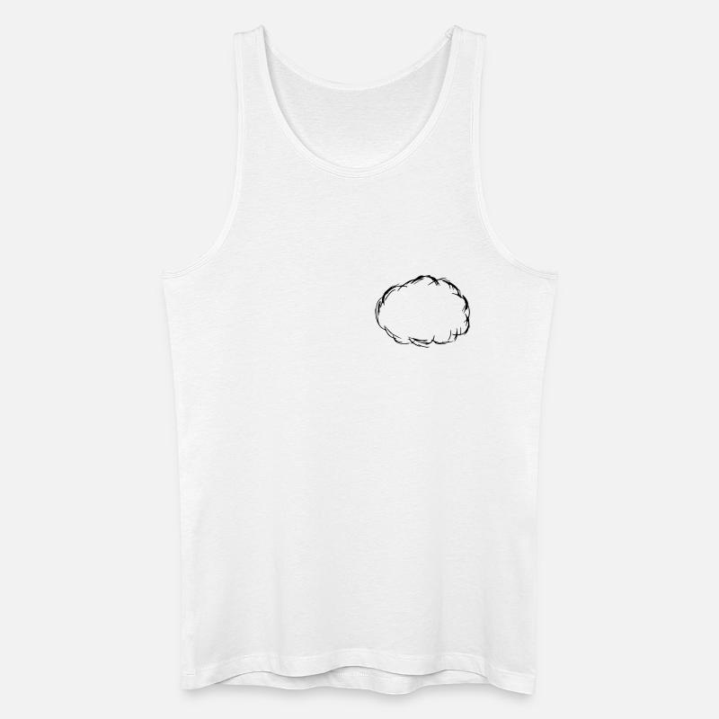 Wolke - Männer Bio Tank Top - Weiß