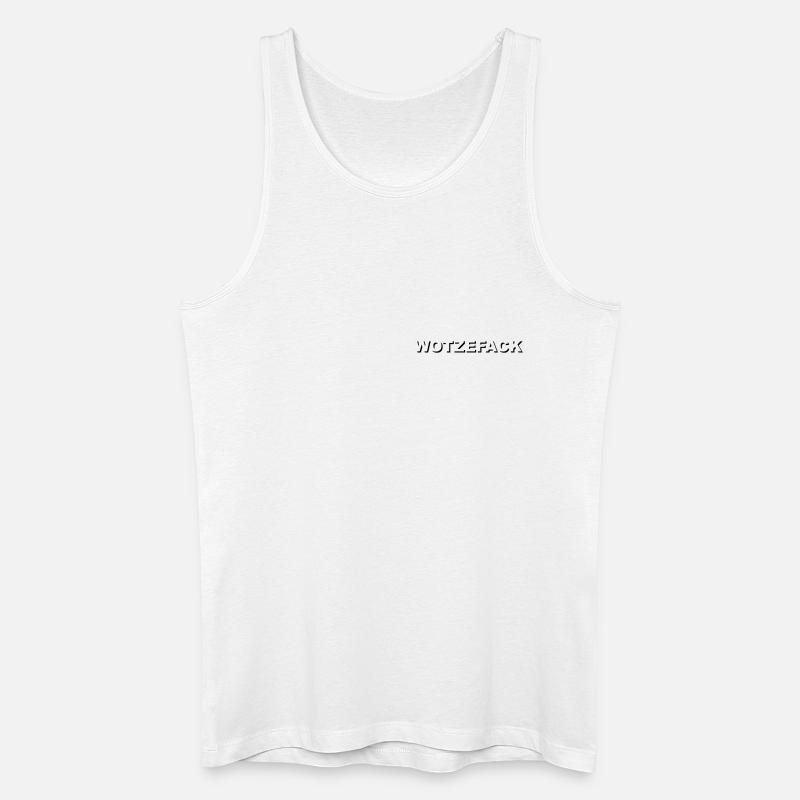 Wotzefack - Männer Bio Tank Top - Weiß