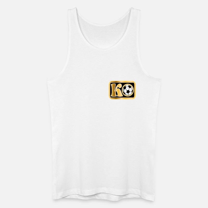 KNOCKOUT - Männer Bio Tank Top - Weiß