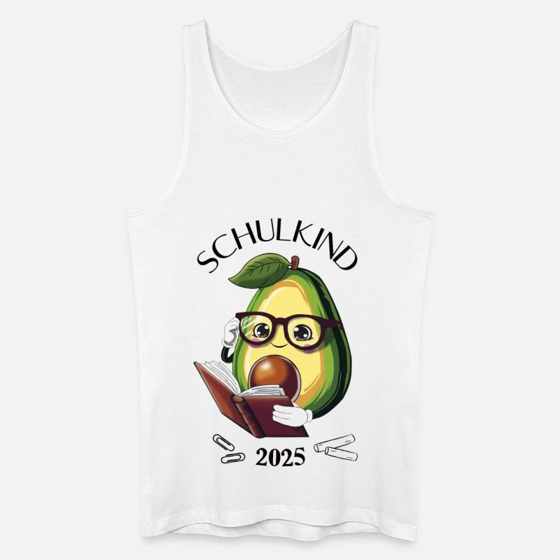 Schulkind 2025 – Avocado Einschulung - Männer Bio Tank Top - Weiß