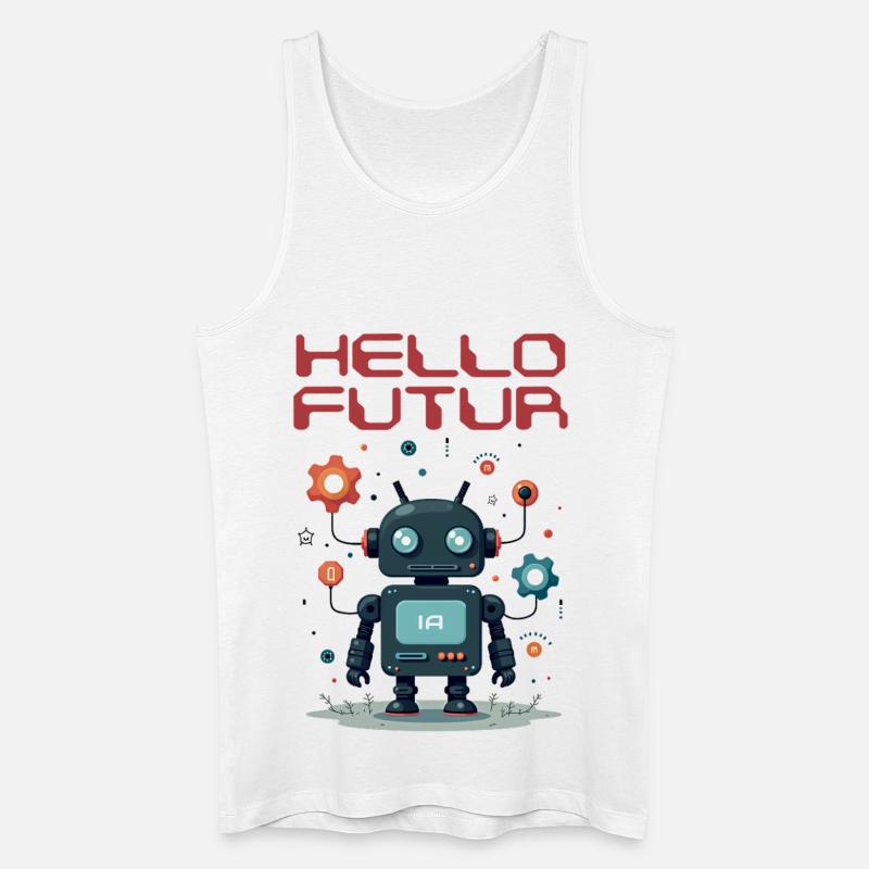 Hallo Future Character von Helfspawn - Männer Bio Tank Top - Weiß