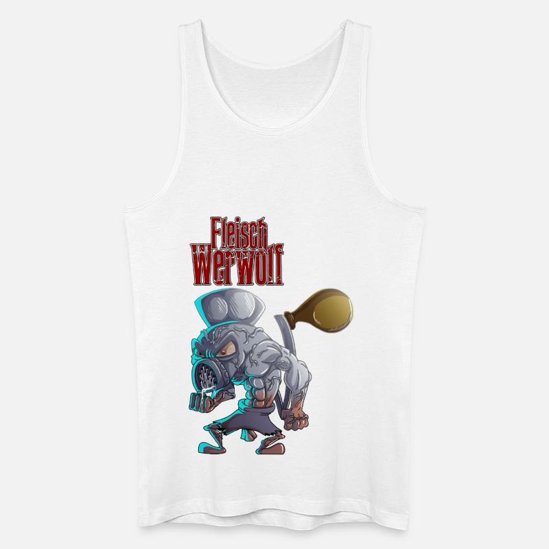 Fleischwerwolf - Männer Bio Tank Top - Weiß