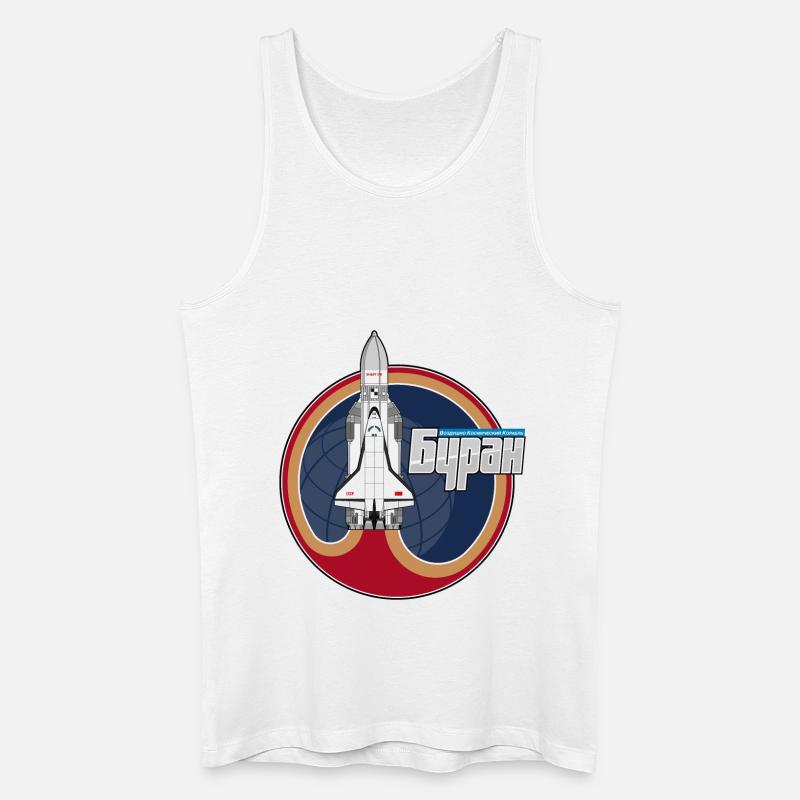 Buran Shuttle - Männer Bio Tank Top - Weiß