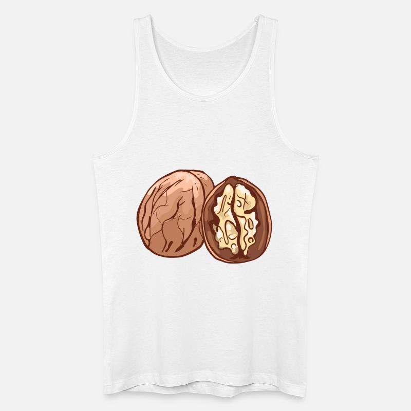 Real walnut nuts nut walnutwalnuts - Men’s Organic Tank Top - white