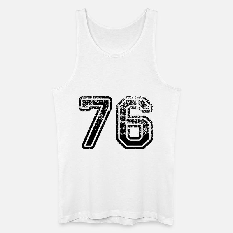76 - Männer Bio Tank Top - Weiß