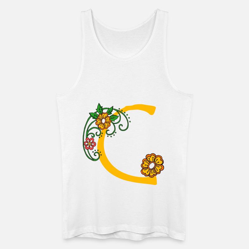 blume30 c - Männer Bio Tank Top - Weiß