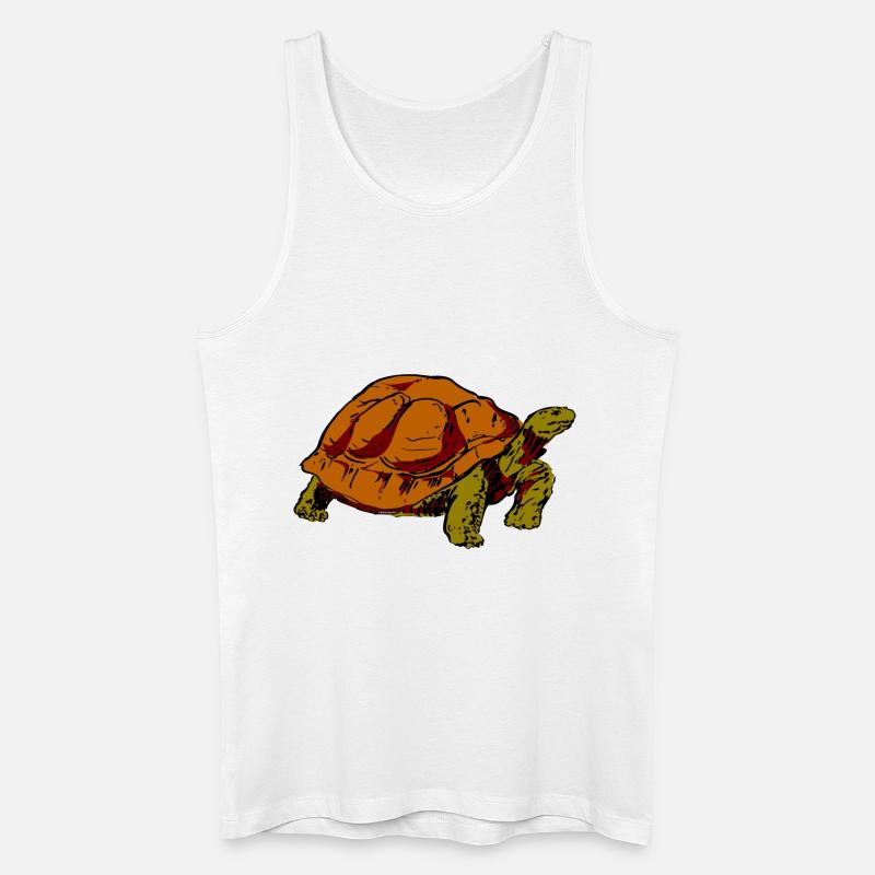 turtle - Men’s Organic Tank Top - white