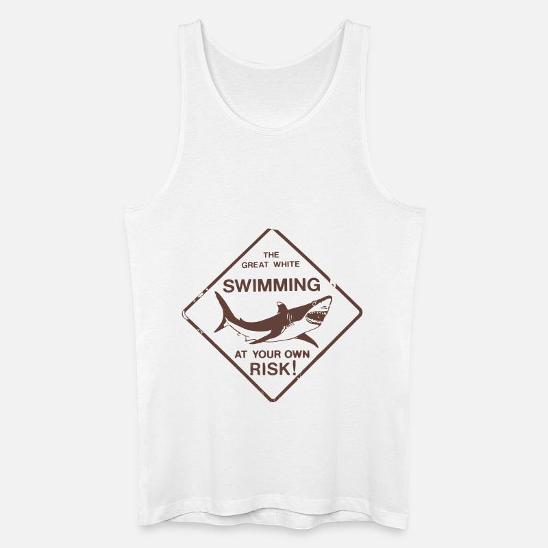 White Shark Great White - Männer Bio Tank Top - Weiß