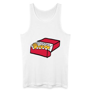 Zigaretten - Männer Bio Tank Top - Weiß - Vorne