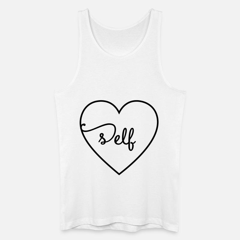 Selbstliebe - Männer Bio Tank Top - Weiß